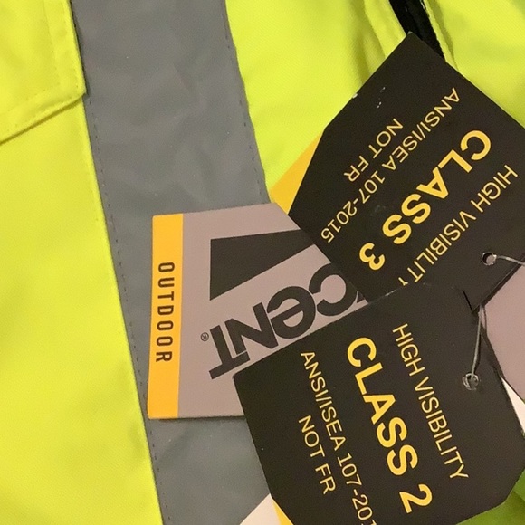 Axcent Size XL High-Visibility Yellow and Black Men's Safety Vest. New With Tags - Picture 8 of 8